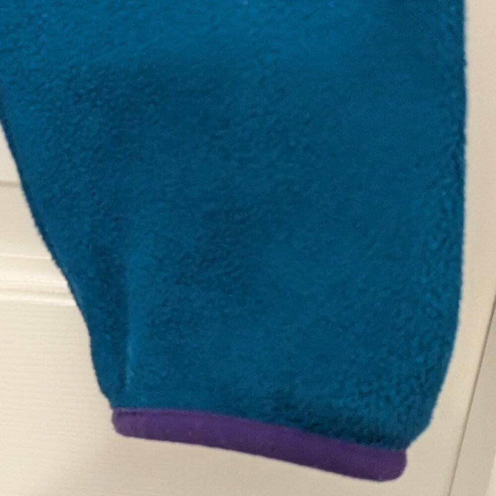Patagonia Synchilla Snap T Hoodie Blue Purple Pullover Fleece Jacket Size Small - Picture 5 of 9